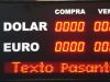 Cotizador Dolar-Euro y Texto Pasante